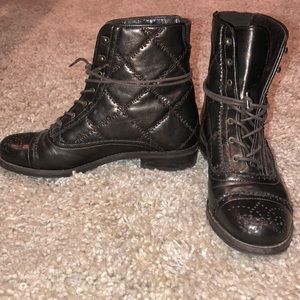 Stuart Weitzman Combat Boots
